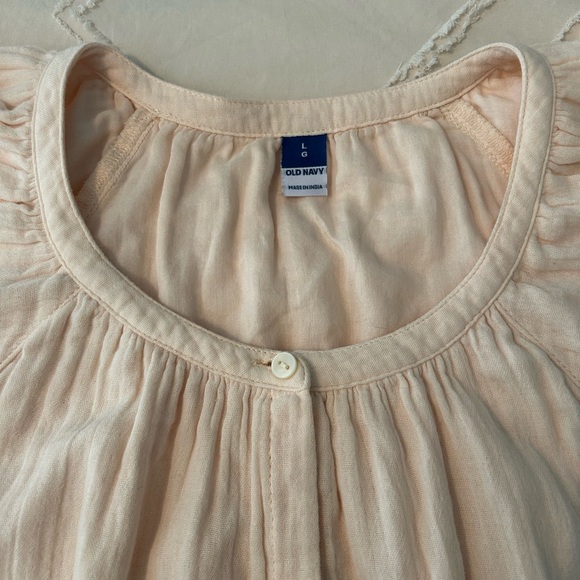 OLD NAVY peplum lined swing dress with puff sleeve. - Picture 3 of 8
